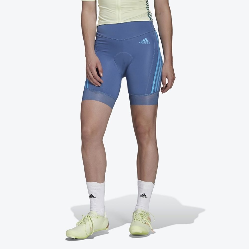 Adidas The Cycling Shorts Women's Large L Altered Blue Padded Breathable Bike
